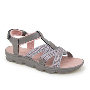 Women's J Sport Gray Pink Sandals Size 11